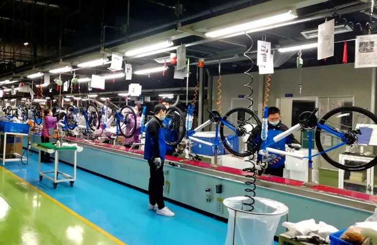南昌自行车生产线